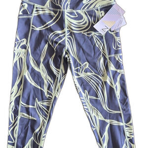 NEW Zella Girls 10/12 Athletic Leggings Pants Grey Green New with Tags